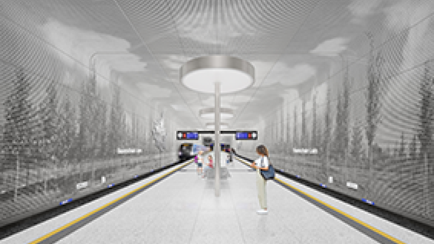 U-Bahnhof Baumschule Laim I Teaserbild; Quelle: Architekturbüro allmannwappner