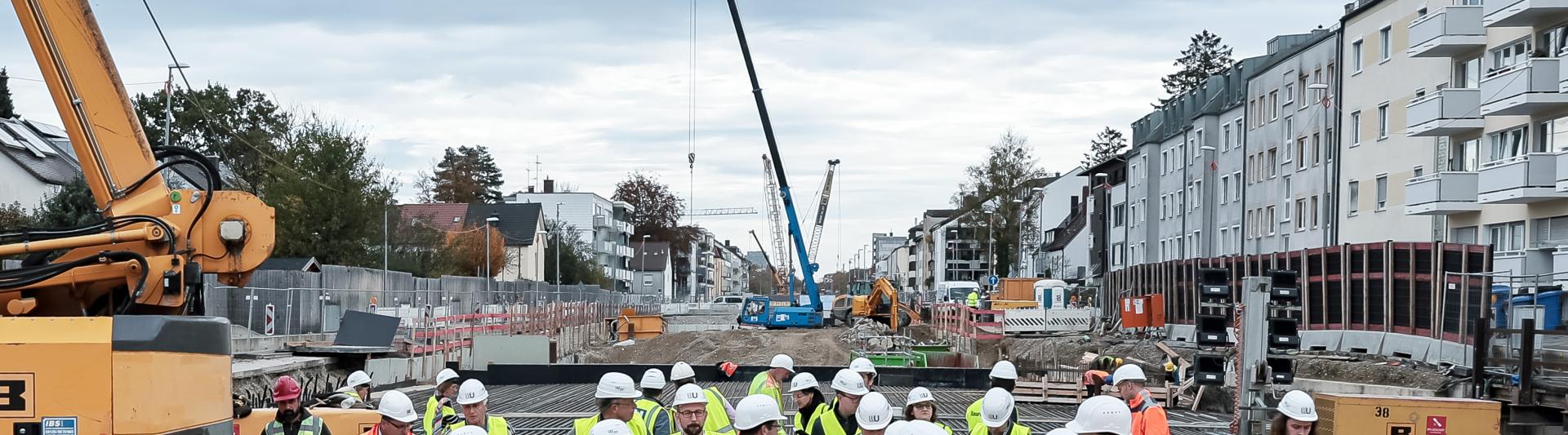 Baustellenführung an der Gotthardstraße; Quelle: L. Simon