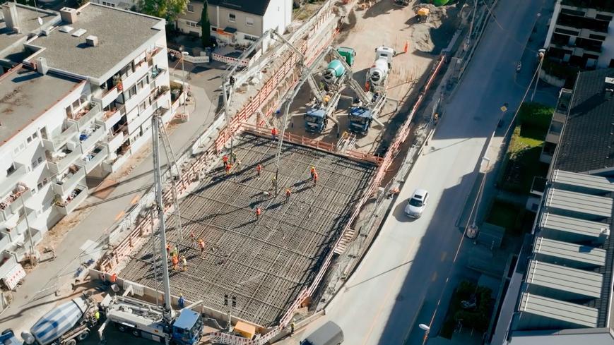 Luftbild Gotthardstraße vor der Deckelbetonage; Quelle Baureferat