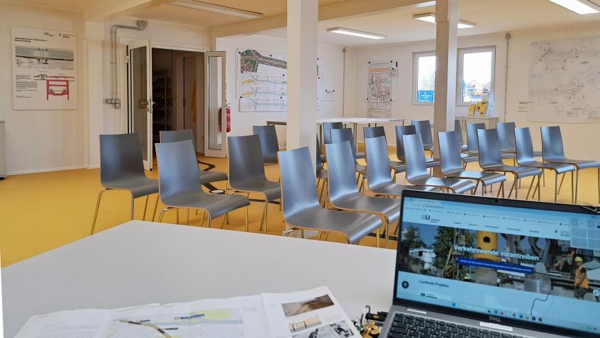 Infocenter an der Willibaldstraße; Quelle: Baureferat