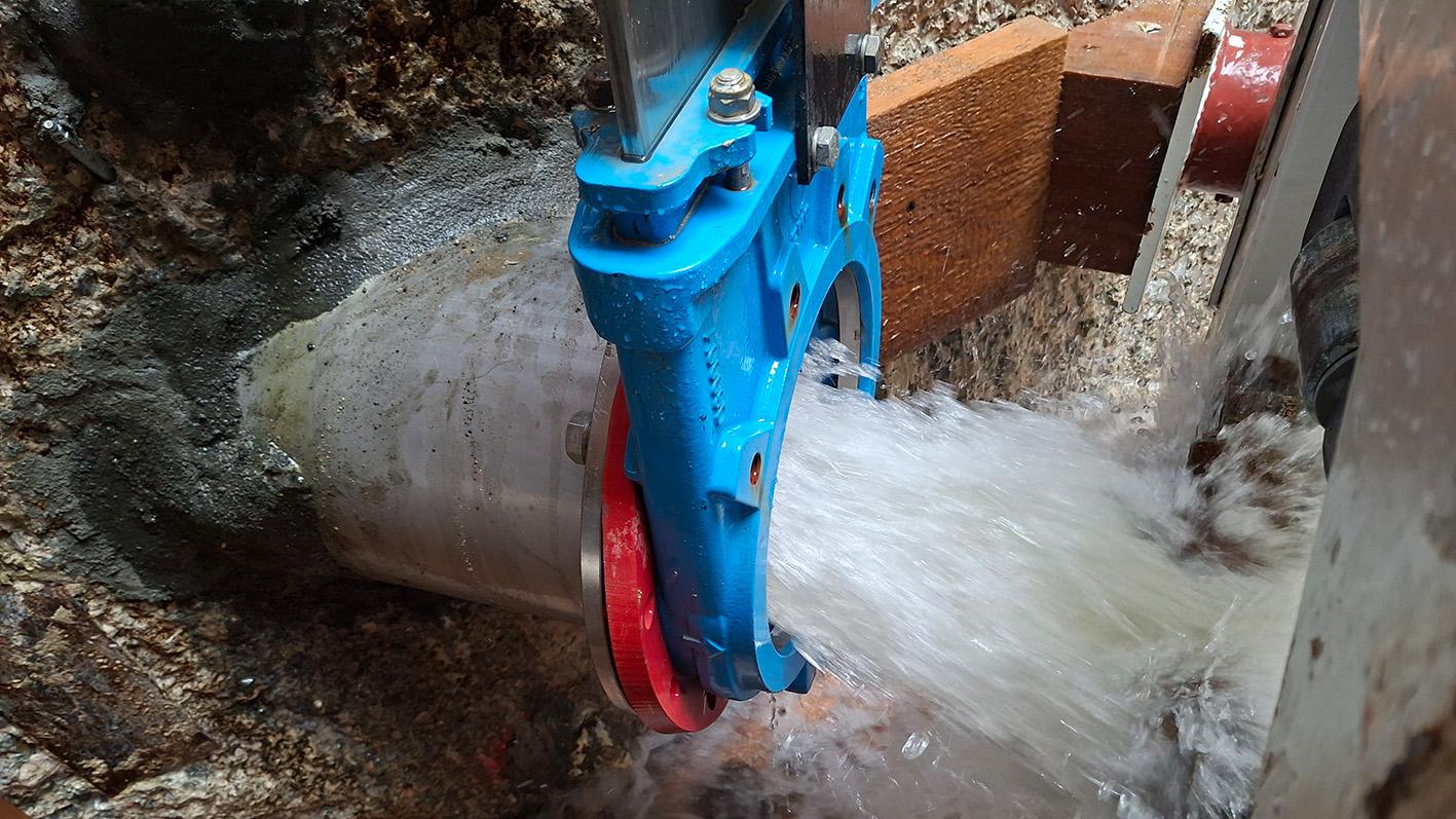 Horizontalfilterbrunnen im quartären Aquifer; Foto Baureferat